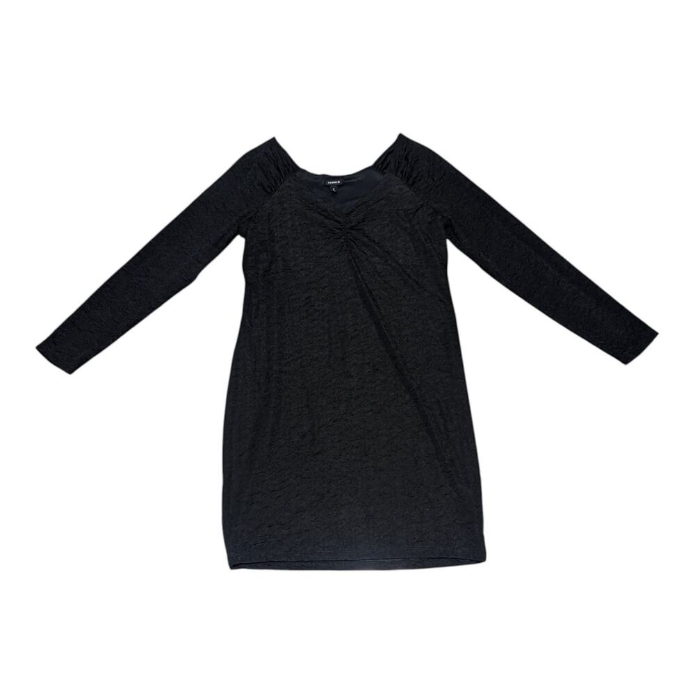 TORRID Bodycon Crinkle Sheath Dress Womens 2 Mini Length Long Sleeve Fitted Sexy